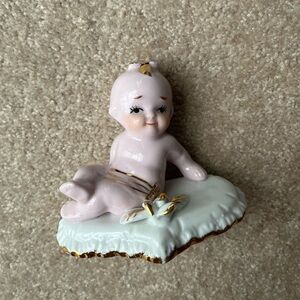 Cute Vintage Baby Ceramic Figurine